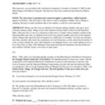 Transcript: Oral history interview with Marge Machin and Ted T. Asti, 2002