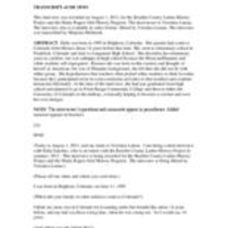 Oral history interview with Dalia Sanchez, 2013