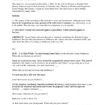 Oral history interview with Susan Caskey, 2003