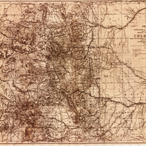 Nell's new topographical and township map of Colorado