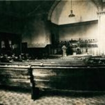 Church and school interior views, [1890-1899]