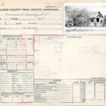 2007 Columbine Avenue real estate appraisal: Card