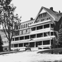 Boulder-Colorado Sanitarium exterior photograph, 1927