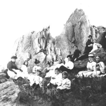 Red Rocks excursions with unidentified people photographs, 1887-1900: Photo 4 (S-1237)