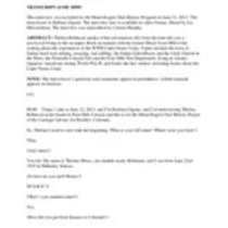 Oral History with Thelma Morey Robinson, OH1850
