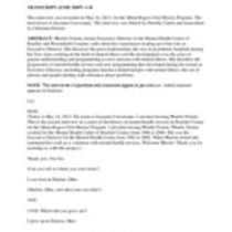 Oral history interview with Phoebe Norton, 2013