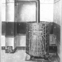 Drawing of the Waterbury heating system, style B