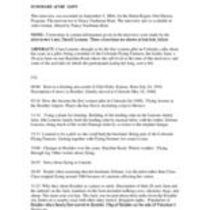 Summary: Oral history interview with Clara Lemons, 2006