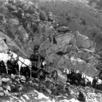 Wagons going from mill to mine.