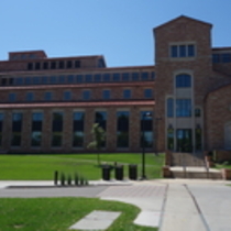 Wolf Law building at the University of Colorado Boulder.