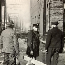 Masonic Temple fire photographs, 1945 Apr 5: Photo 11