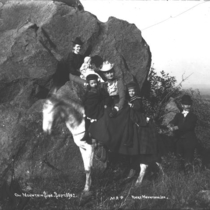 Groups of people posed among rocks photographs, 1890-1910: Photo 5 (S-2700)