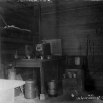 Interior view of an assay office photographs, ca. 1900