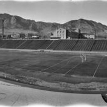 University stadium panorama, undated