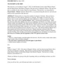 Oral history interview with Dolores Silva, 2013