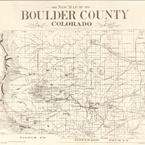 New map of Boulder County, Colorado, 1898
