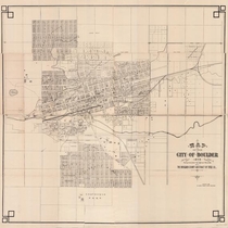 Map of the city of Boulder, 1898