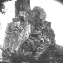 Pulpit or Green Rock at the mouth of Sunshine Canyon photographs, 1890-1910: Photo 5 (S-2224)