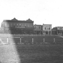 Businesses on Front Street photograph, 1870-1890