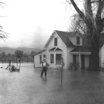 Flood of 1957 Carl E. Benson farm on Valley View Road: Photo 1