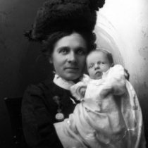 Mrs. Will McNeff and baby portrait
