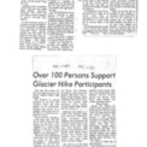 Arapaho Glacier Hikes, clippings, 1971-1974