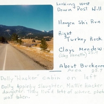 Traveling up the South St. Vrain road, ca. 1975: Photo Card 9