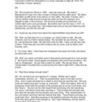Transcript: Oral history interview with Edith Case Bollacker, 1976