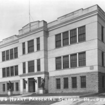 Sacred Heart School in Boulder, Colorado photograph, 1920