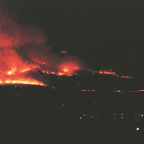 Wonderland Lake fire photograph, 20 July 2002.