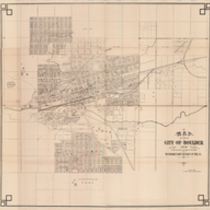 Pocket Map & Street Directory of the city of Boulder, 1898