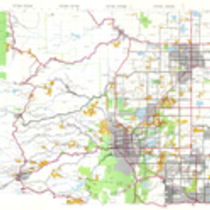 Boulder County road map, 1989