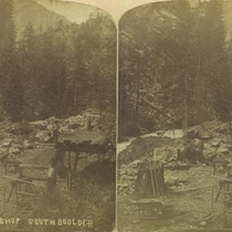 Stereographic views of railroad construction, South Boulder: Photo 3
