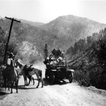 Southern Ute Indians at the dedication of Ute Pass Trail photographs, 1912 Aug. 29: Photo 1