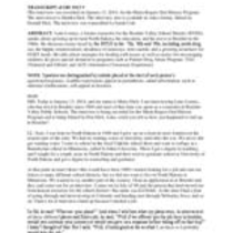 Transcript: Oral history interview with Luke Lorenz, 2014