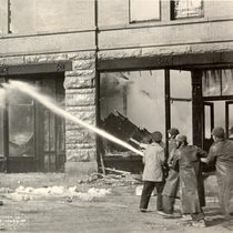 Masonic Temple fire photographs, 1945 Apr 5: Photo 6