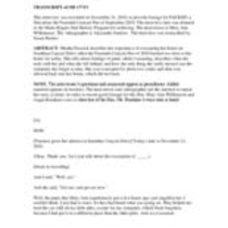 Oral history interview with Martha Peacock, 2010