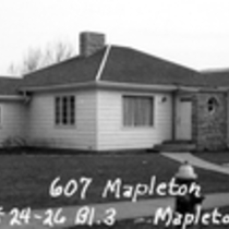 607 Mapleton Avenue real estate appraisal cards.