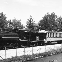 Engine No. 30 in Central Park photograph after 1953