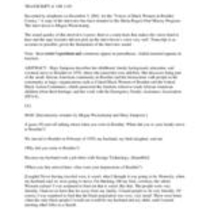Oral history interview with Mary Sampson, 2001