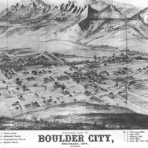Bird's-eye view maps of Boulder, before 1900: Photo 1
