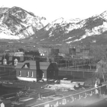 Boulder view from rooftop at 1644 Pine photographs, 1894