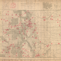 Map of the state of Colorado/ 1886 to 1906