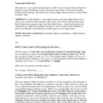 Oral history interview with Carole L. Matthews, 2001