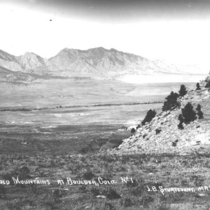 Our dear old mountains at Boulder, Colo