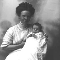 Mrs. F. J. Elliott and Baby portrait