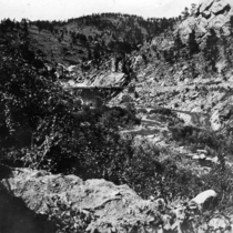 Railroad tracks Maxwell and Oliver flume in Boulder Canyon: Photo 5