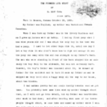 The pioneer life story of H. Bert Cave since 1875