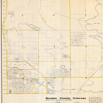 Base map of T1N, R70W, 1975