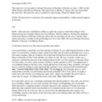 Oral history interview with Barbara Dilley, 2005